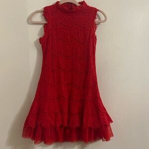 Red Lace Dress